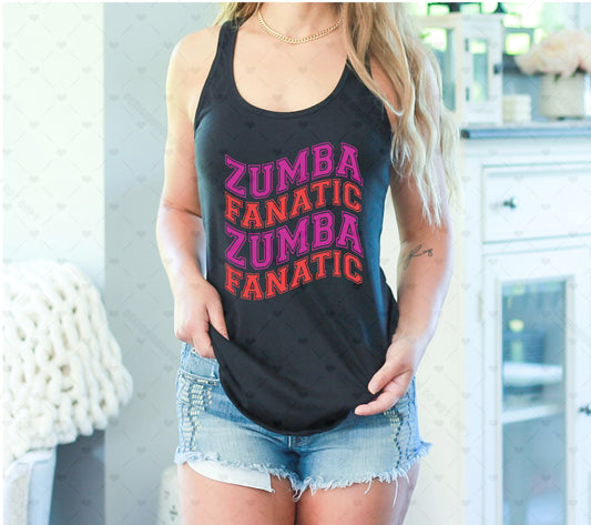 Zumba Fanatic DTF Transfer 100-50110EXCL t-shirt