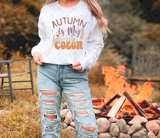 Autumn Is My Favorite Color DTF Transfer 110-10710 t-shirt