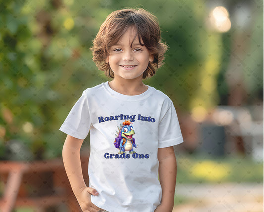 Roaring into Grade One DTF Transfer 20-61980EXCL  t-shirt