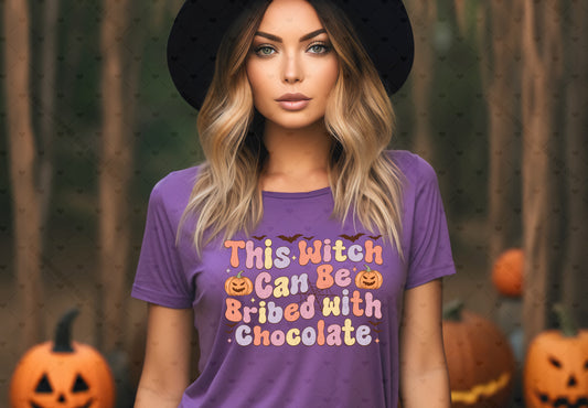 This Witch Can Be Bribed with Chocolate DTF Transfer 40-41770 