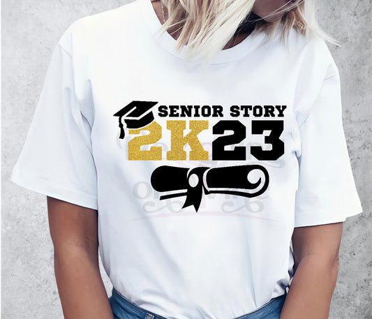 Senior Story 2K23 Gold DTF Transfer 140-10050