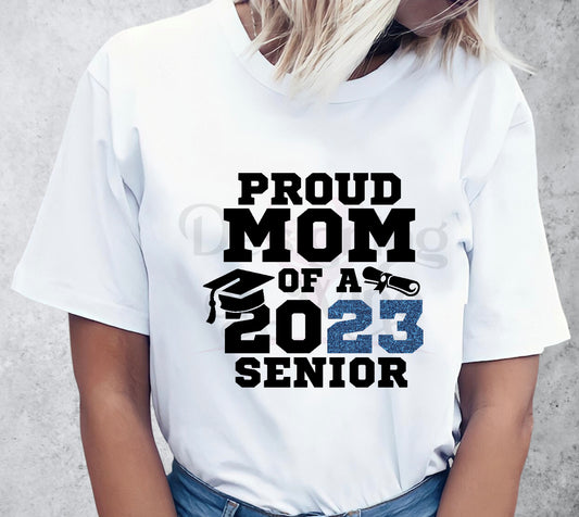 Proud Mom of a 2023 Senior Blue DTF Transfer 140-10220
