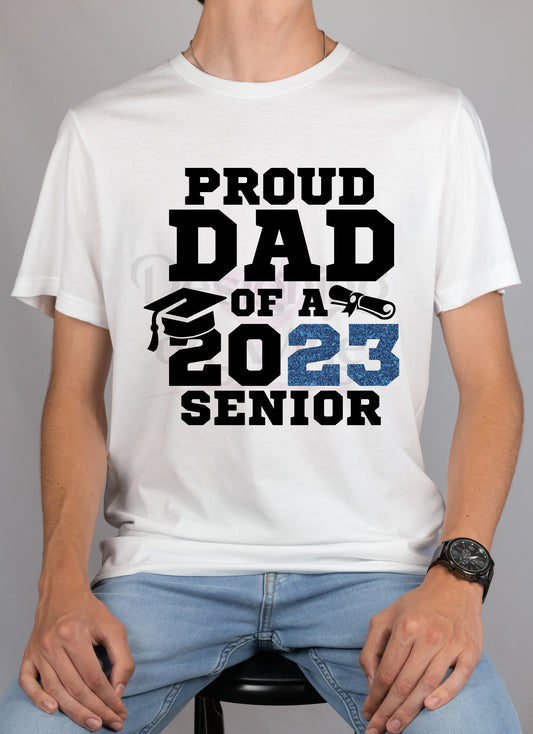 Proud Dad of a 2023 Senior Blue DTF Transfer 140-10310