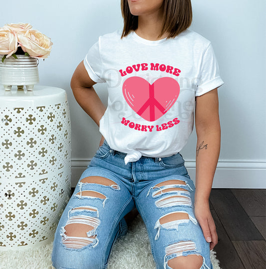 Love More Worry Less DTF Transfer 40-70310 Canada