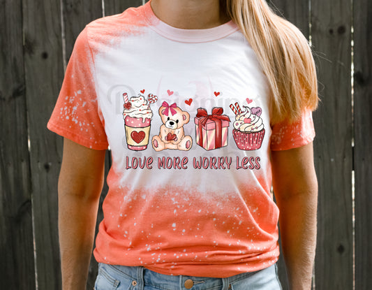 Love More Worry Less Cups DTF Transfer 40-70730