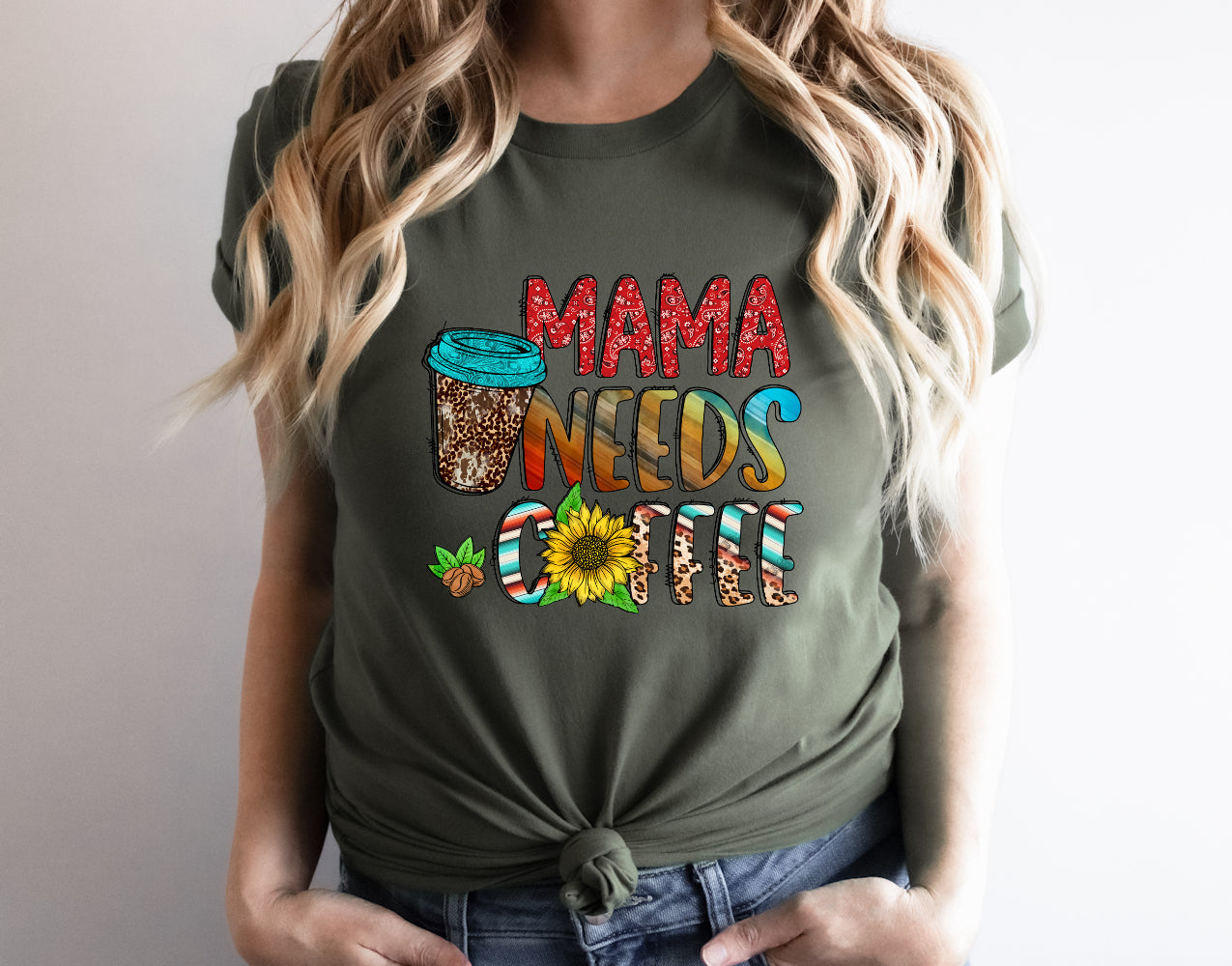 Mama Needs Coffee DTF Transfer 50-10030