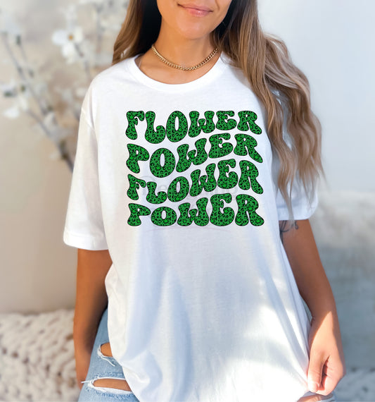 Flower Power Green Leaf DTF Transfer 50-70110EXCL